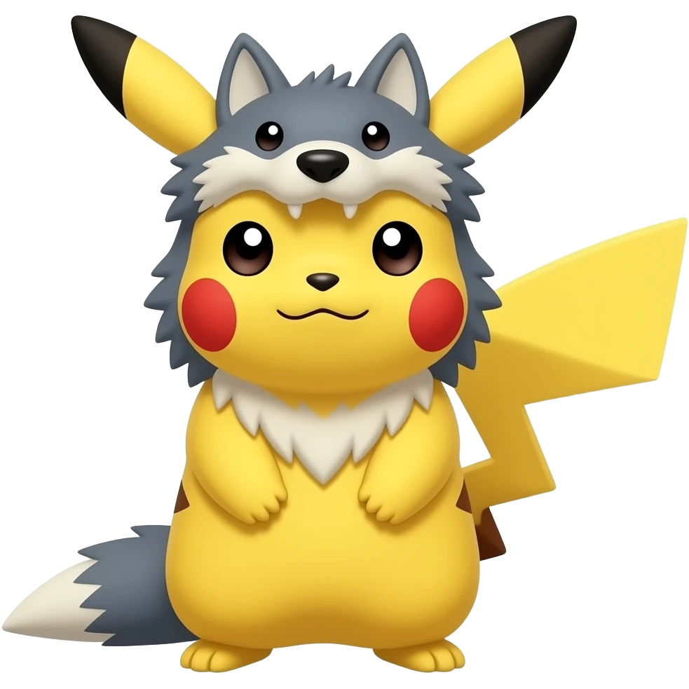 Werewolf Pikachu emoji