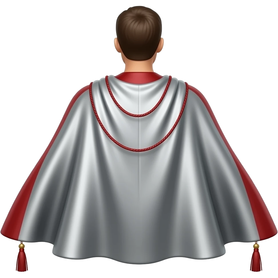 view of a Superhero Cape from back emoji
