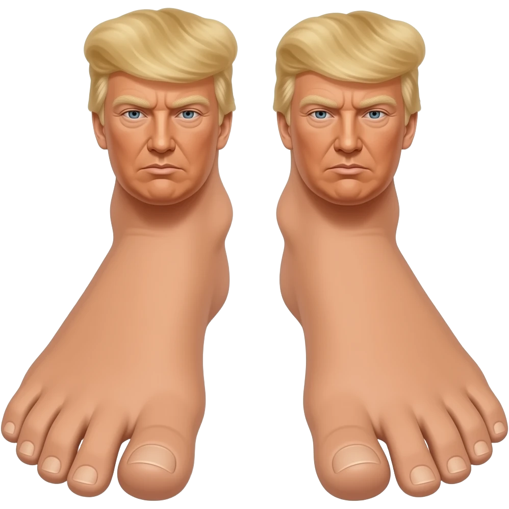Donald trump feet emoji