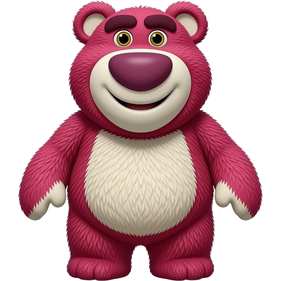 Oso lotso enojado de la película toy story emoji