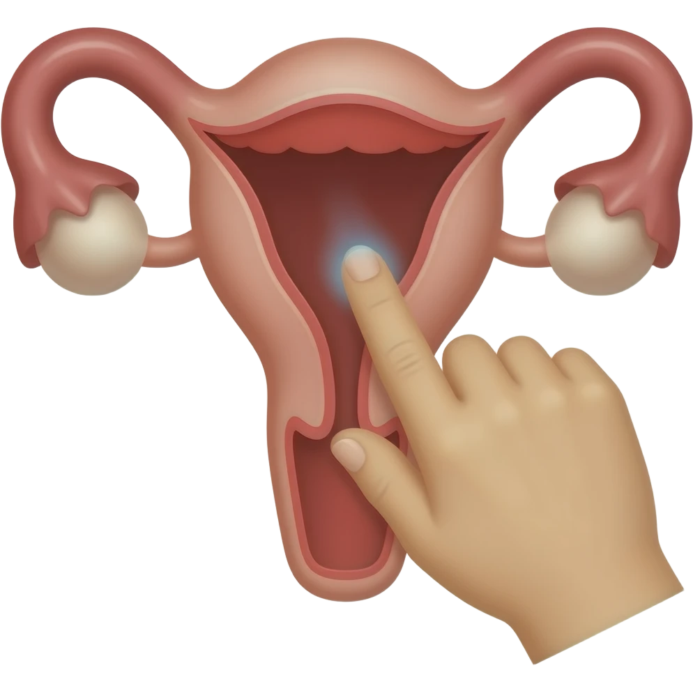 A vagina getting fingered emoji