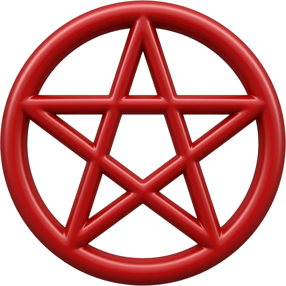 red pentagram emoji