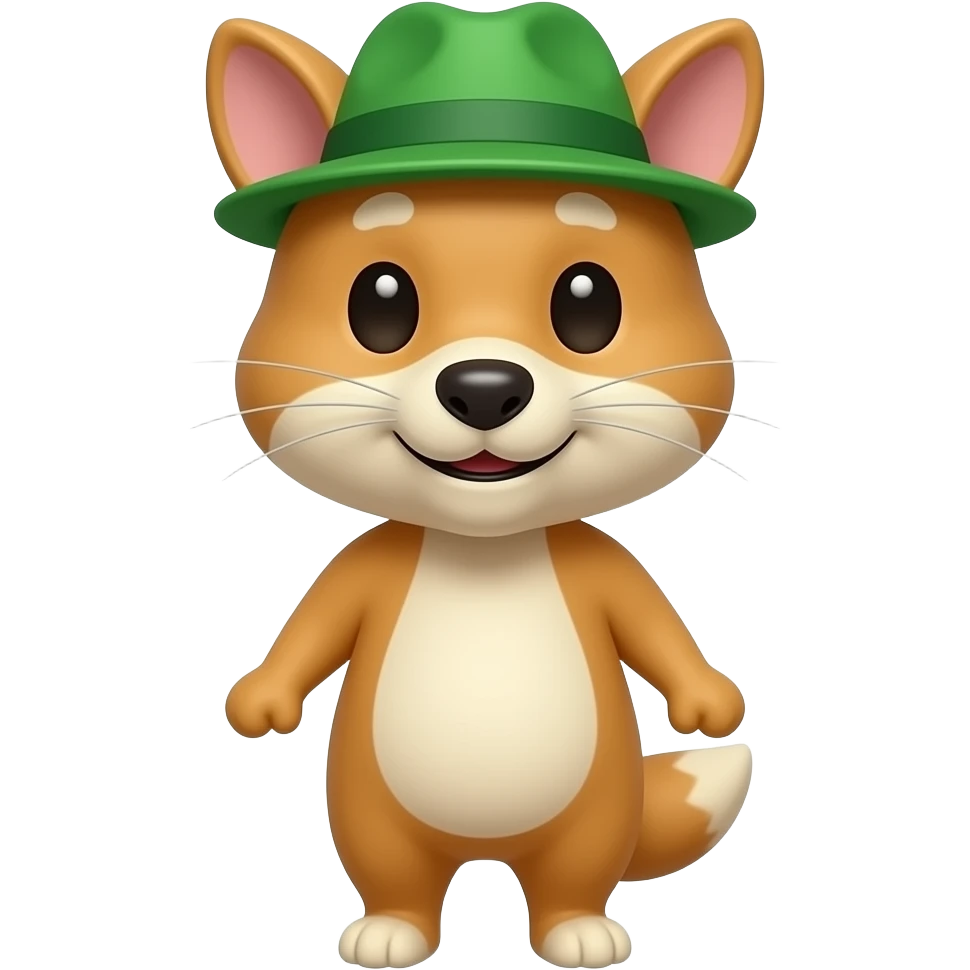 animal with green hat emoji