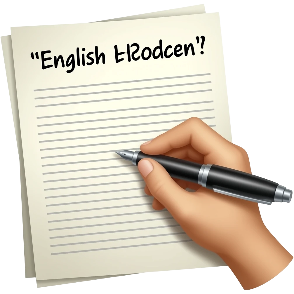 pen writing quotation on paper for policy. Quotation as header in english. Quotation not Quatation emoji