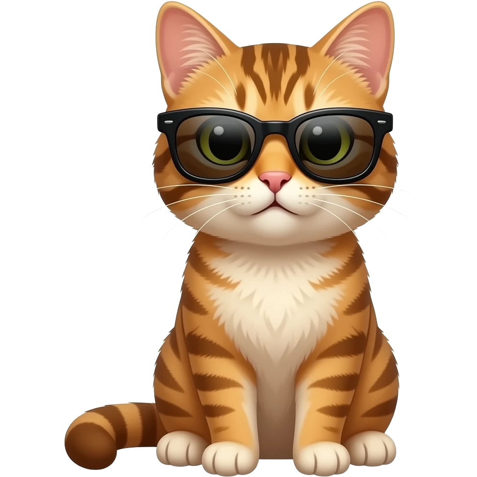 Cat wearing sunglasses emoji