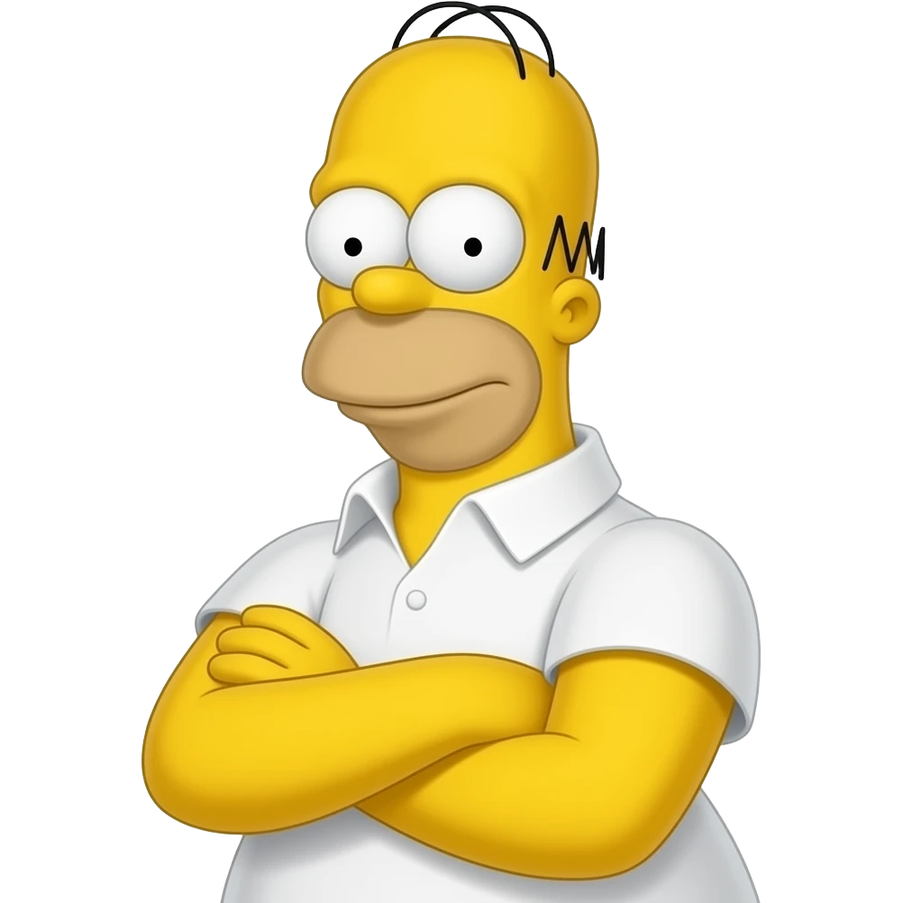 crossing arms homer emoji