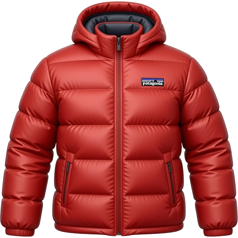 Red puffy Patagonia jacket emoji