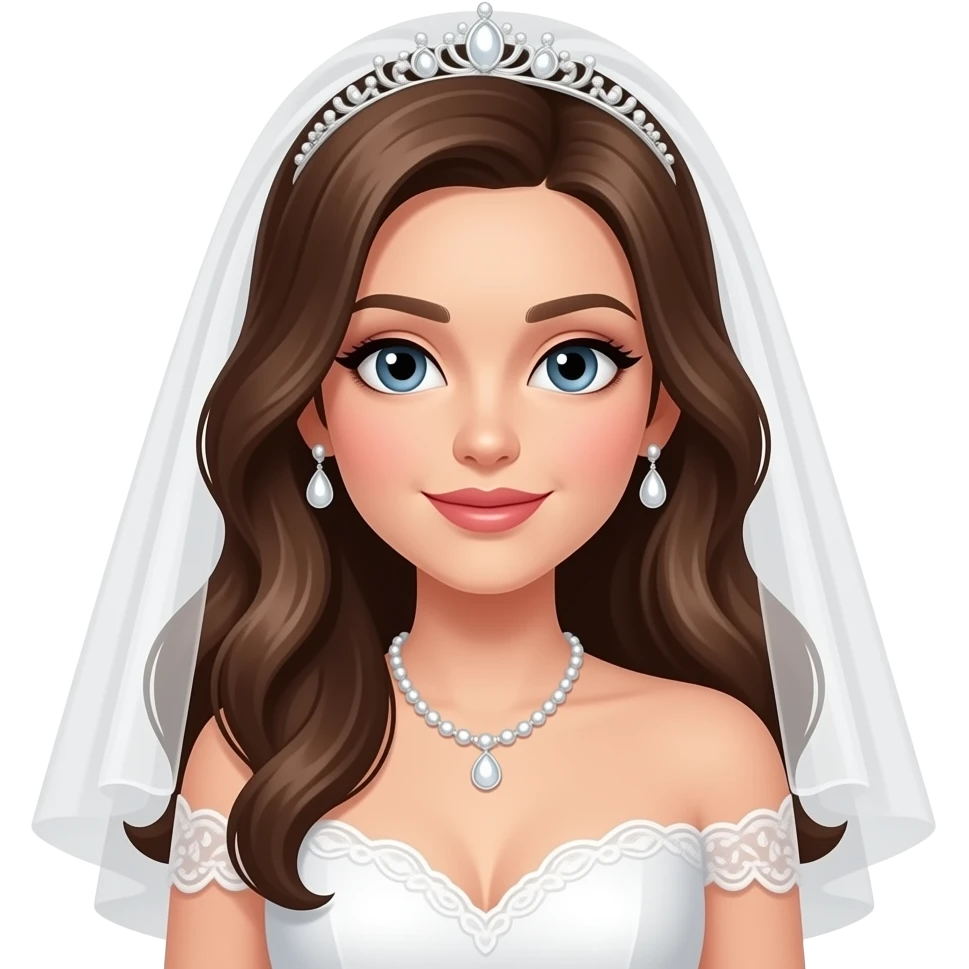 trendy bride emoji