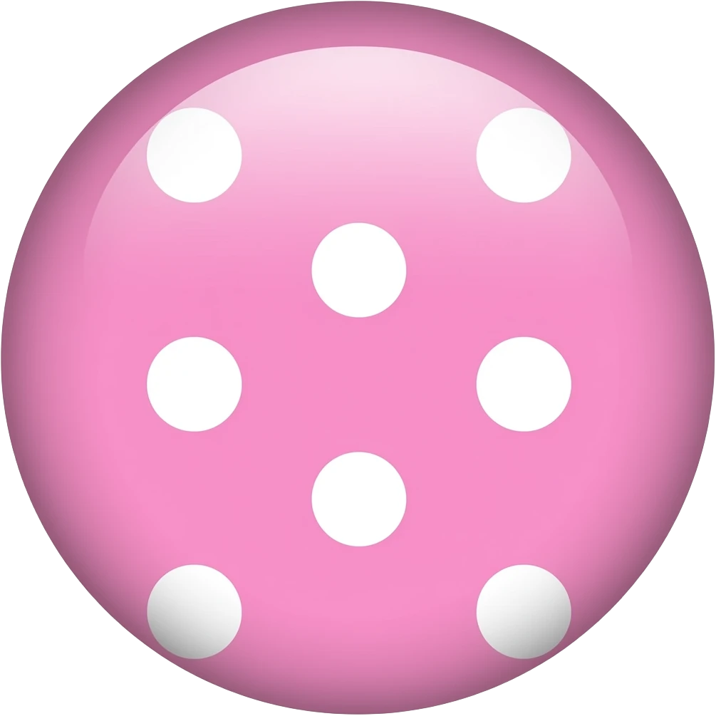 PINK POLKA DOT emoji