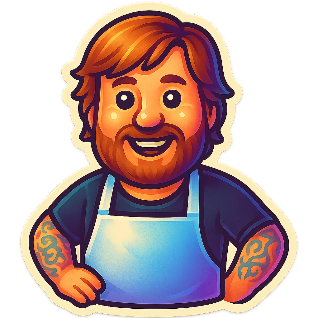 Create an emoji based on this person's appearance. Use a fun, expressive style suitable for emoji, in a retro stickers style. emoji