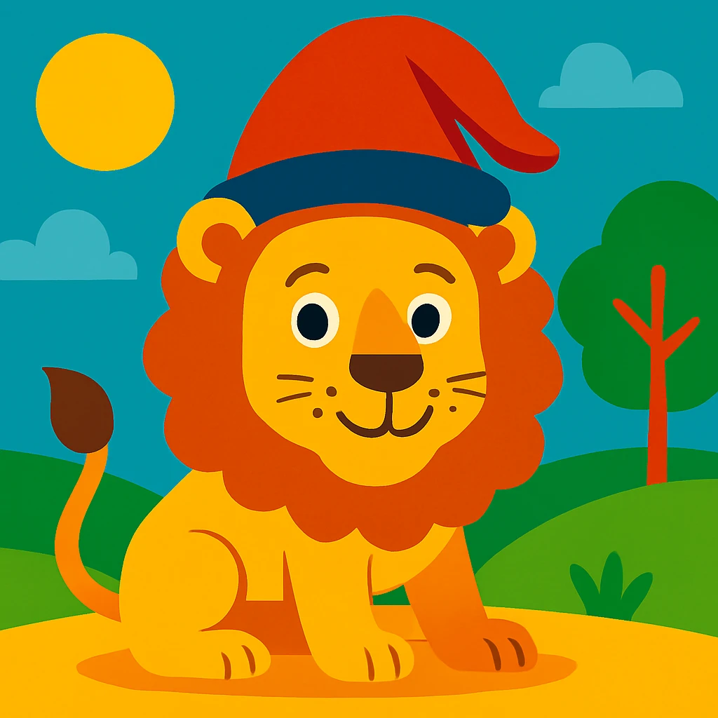 Sophie hat lion emoji