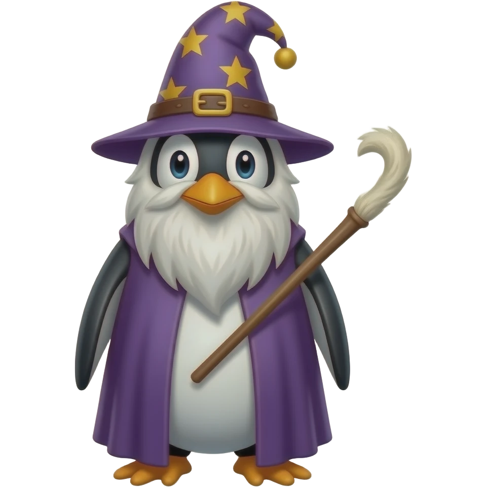 Penguin Wizard emoji