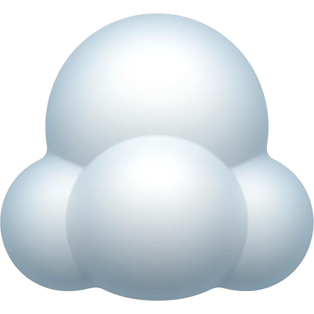 tilted cloud emoji