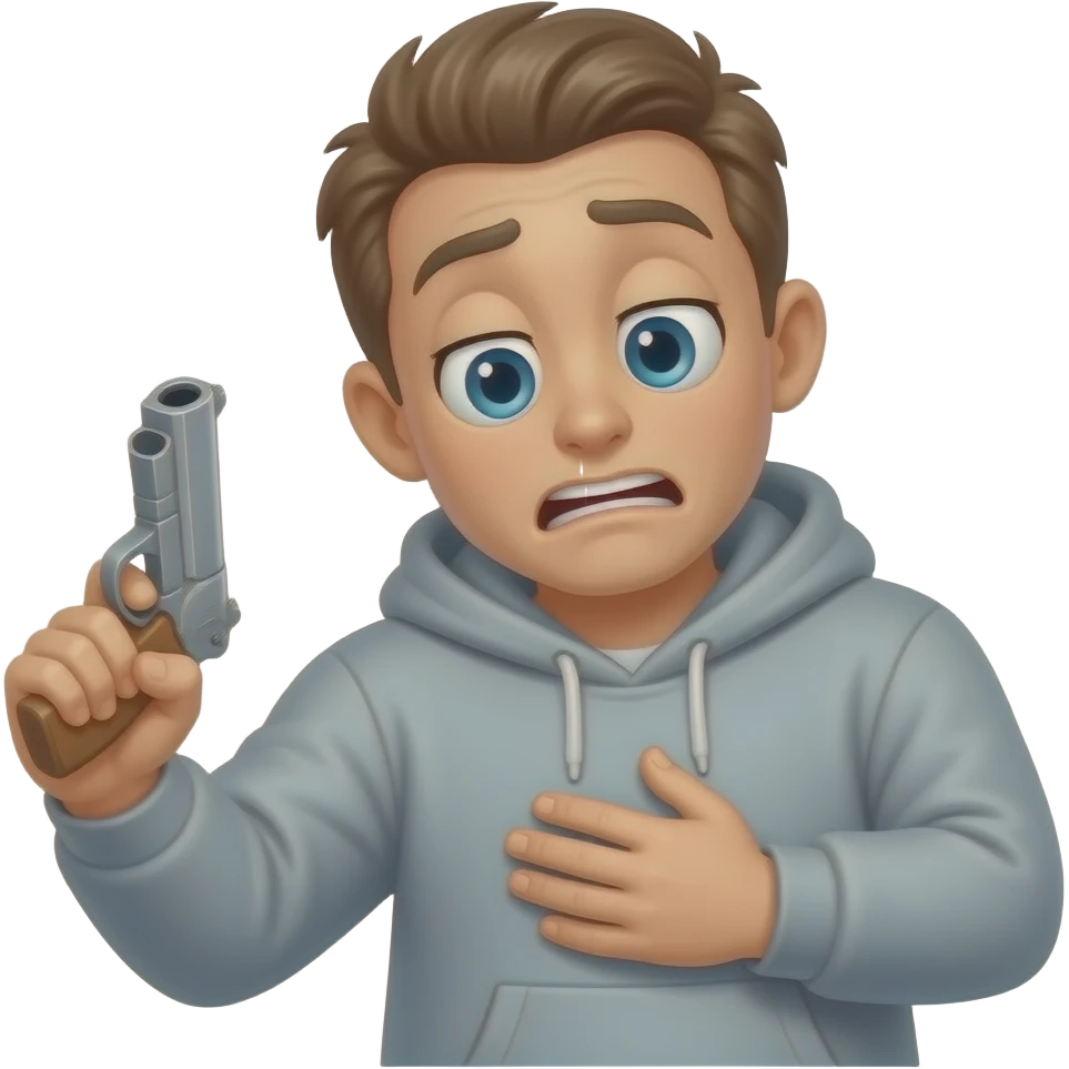 A person killing himself emoji