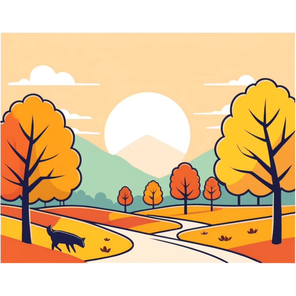 Write ‘autumn mornings’ in scripture in white, with beautiful letters  emoji