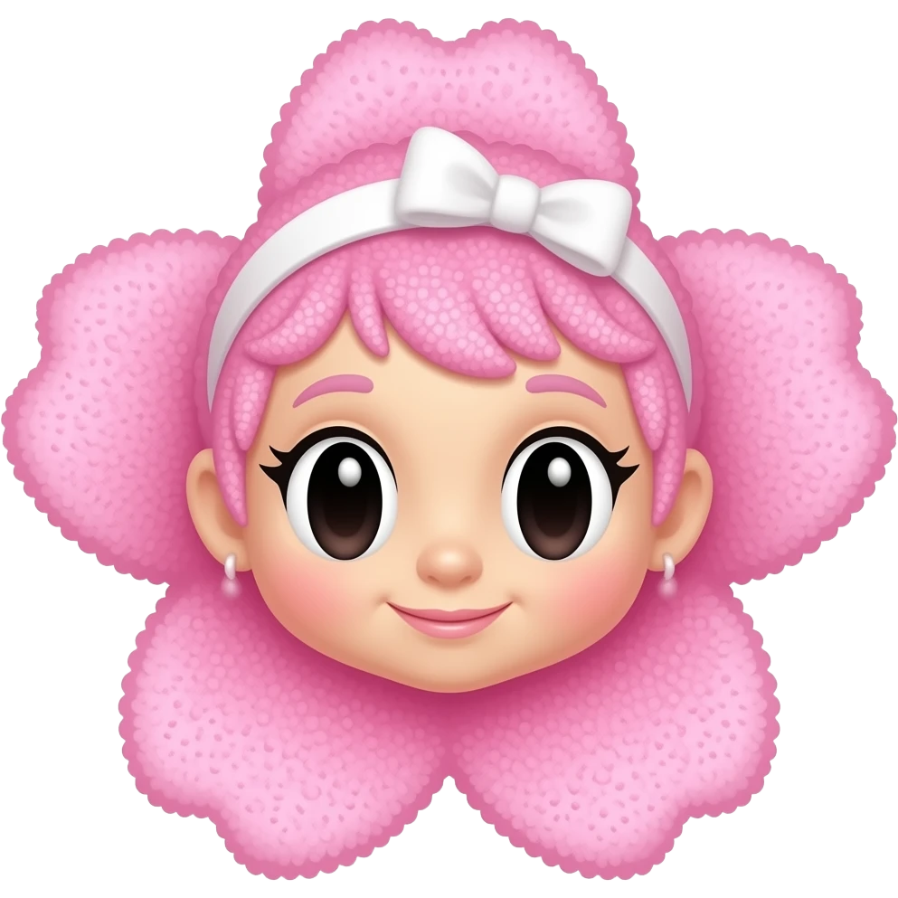 Powderpuff cartoon character girl blossom emoji