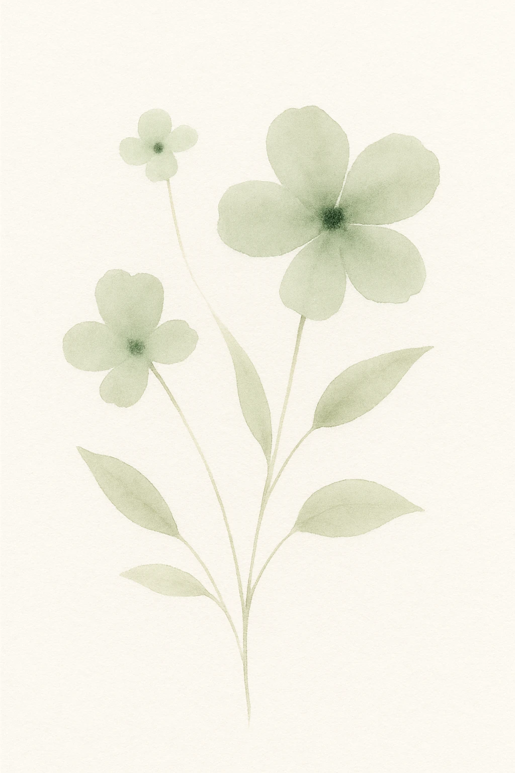 green flowers emoji