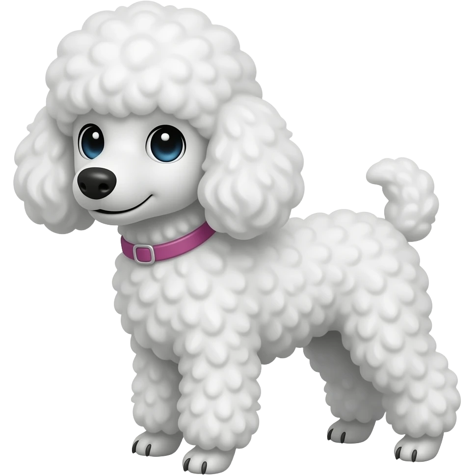 Phantom colored toy poodle emoji