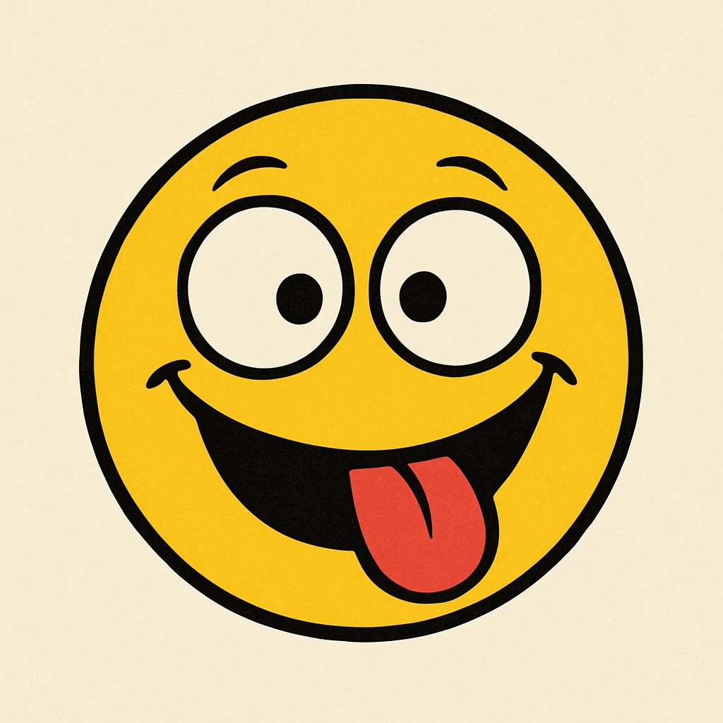 silly emoji, simple and clear expression emoji