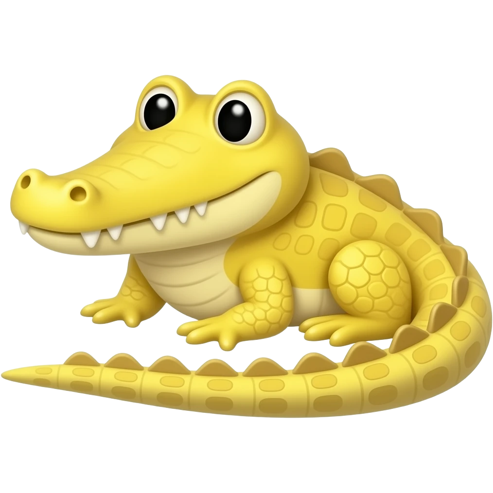 Cocodrilo amarillo emoji