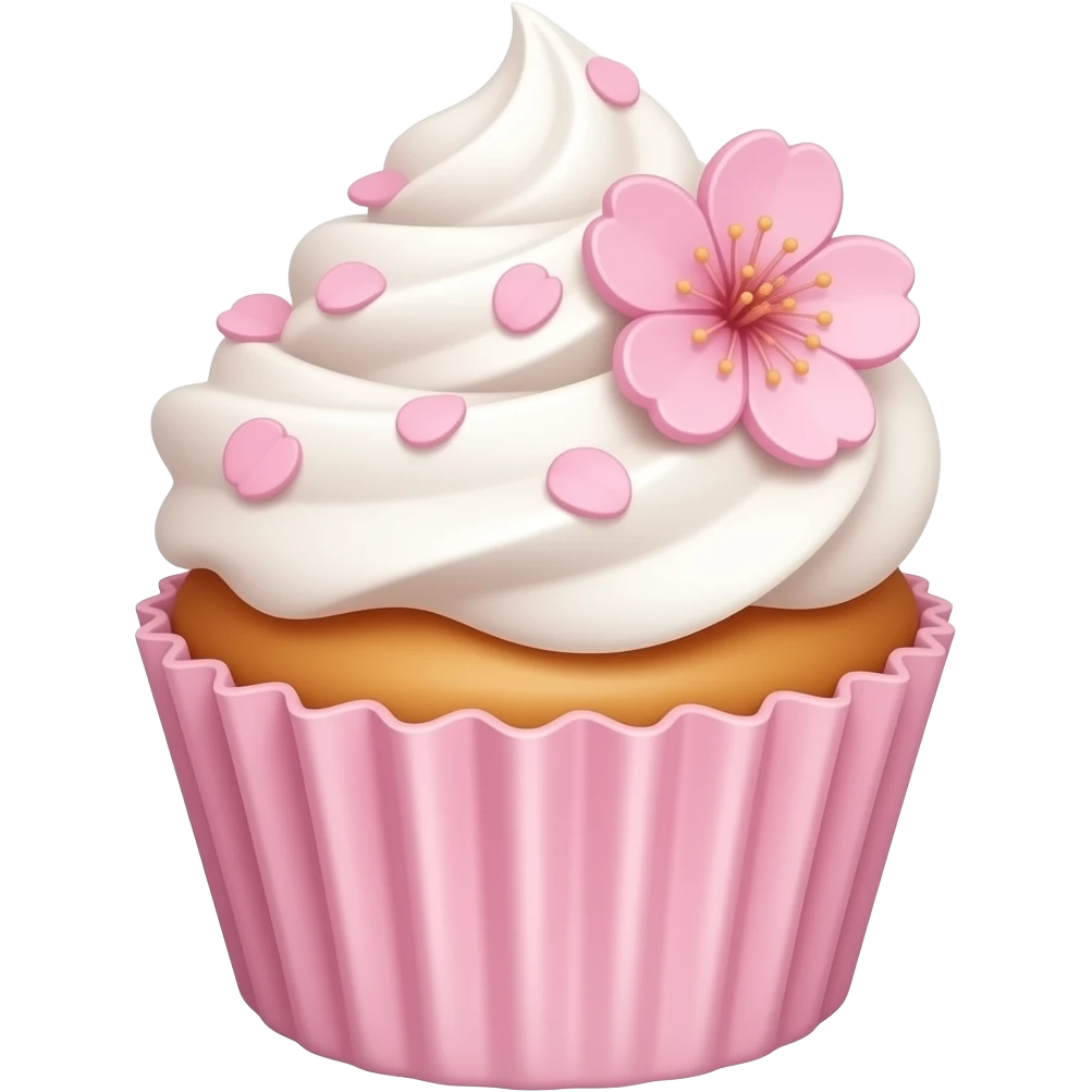 Sakura cupcake emoji