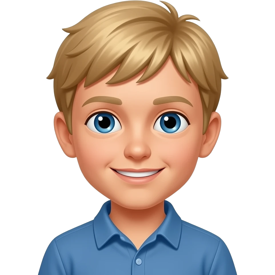 Tommy Winkler boy with blonde hair emoji