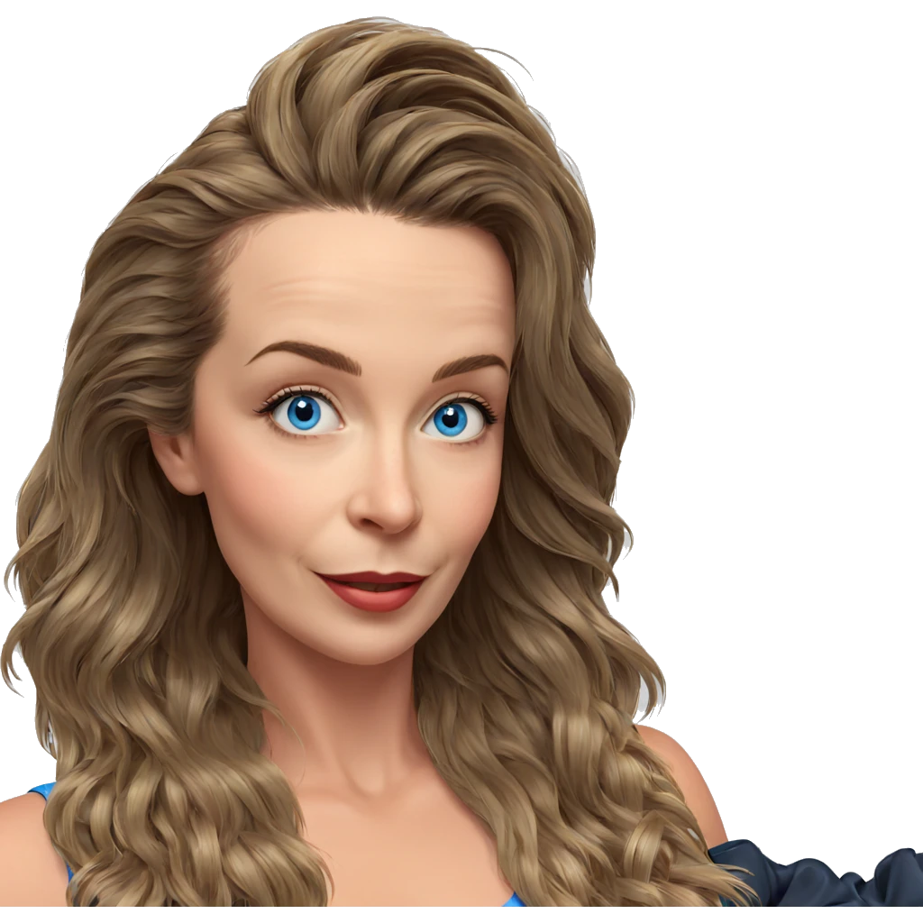 smiling girl with blue eyes emoji