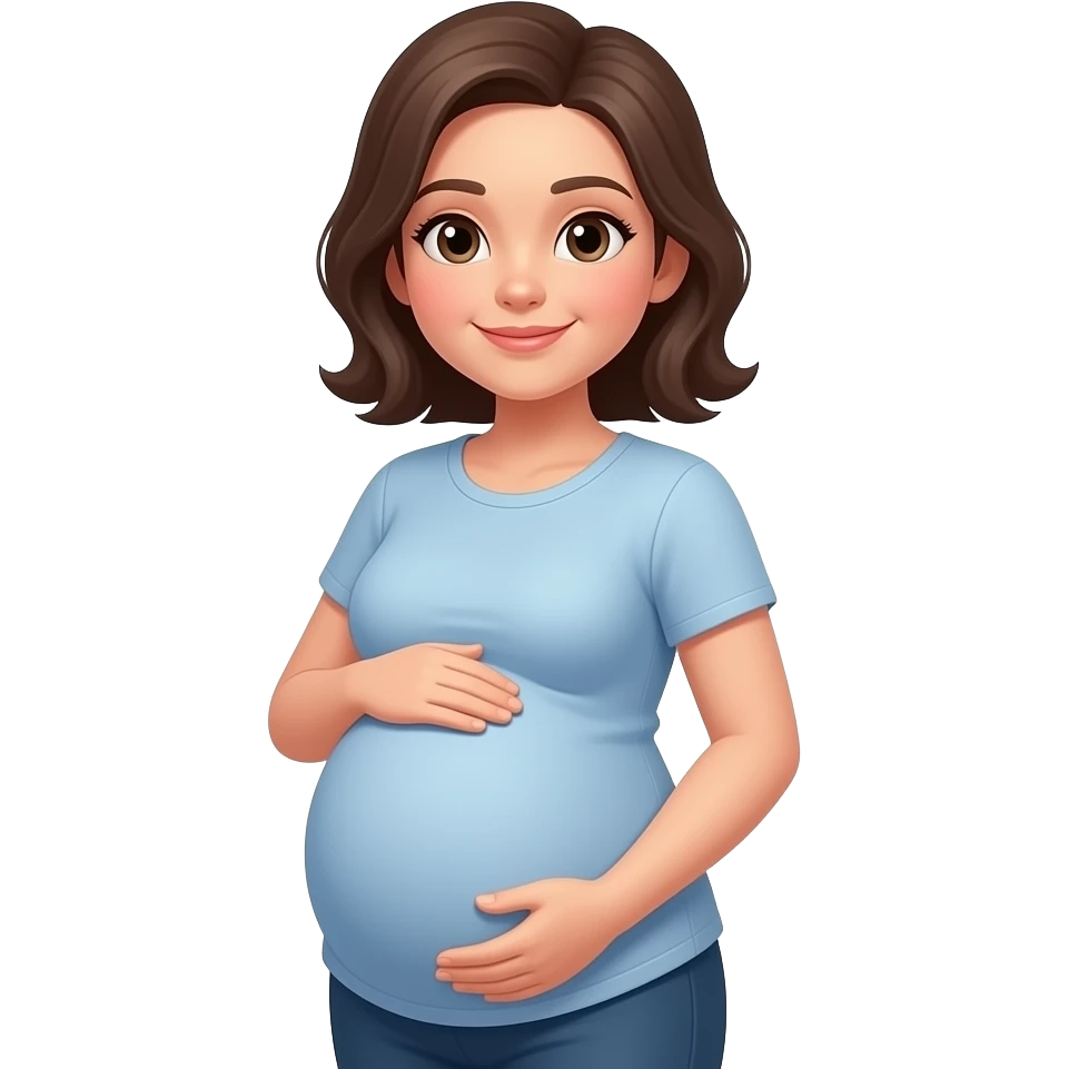 Hungry and pregnant emoji