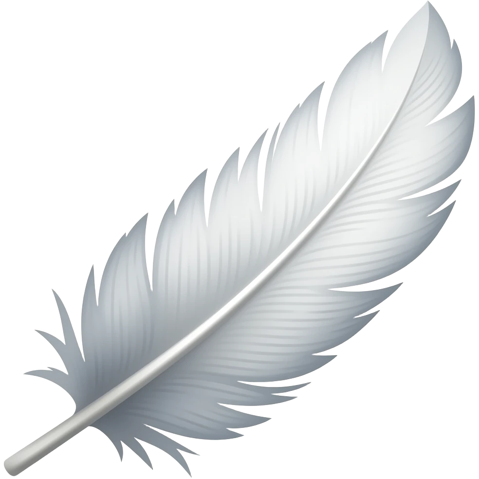 white feather emoji