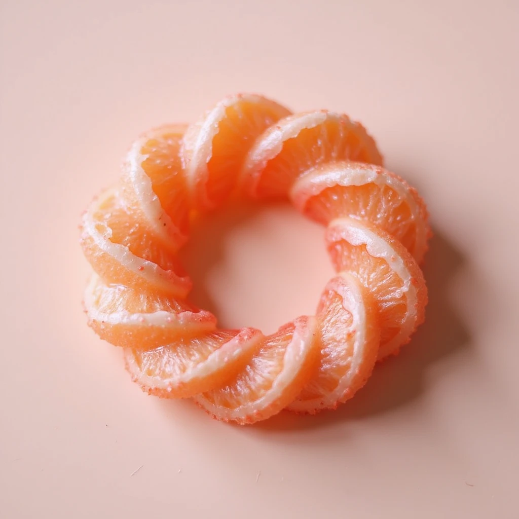 photorealistic dalgona candy with circle shape, inspired by Squid Game emoji