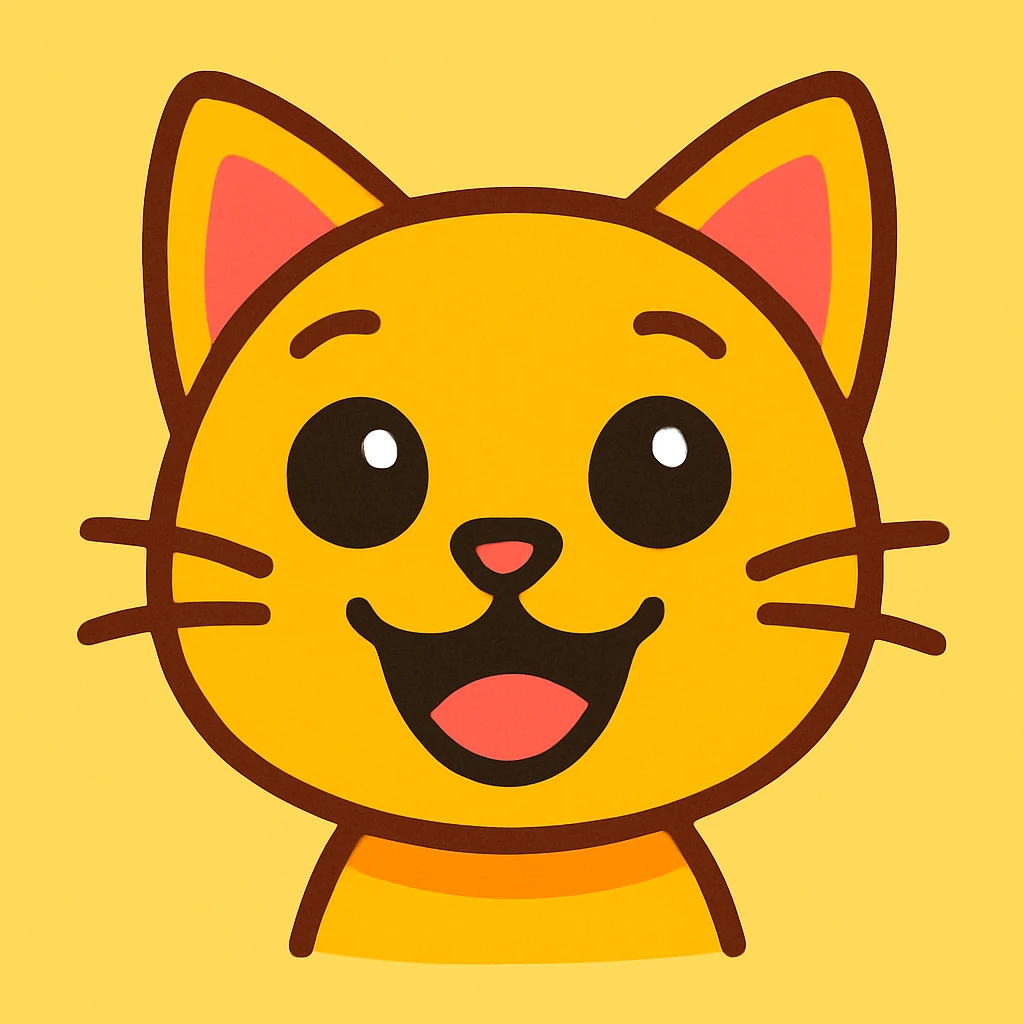 A cute cat emoji emoji