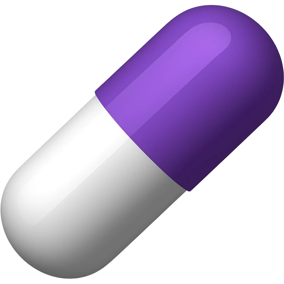 Purple pill emoji