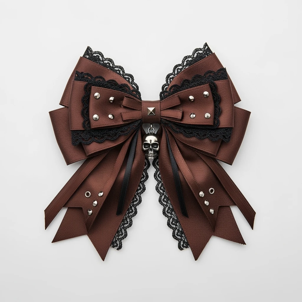 brown goth bow remove background, explore emoji