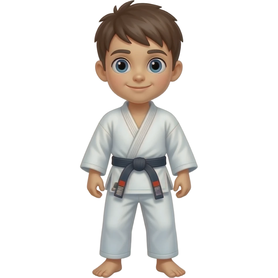 Judo juvenil gracioso emoji