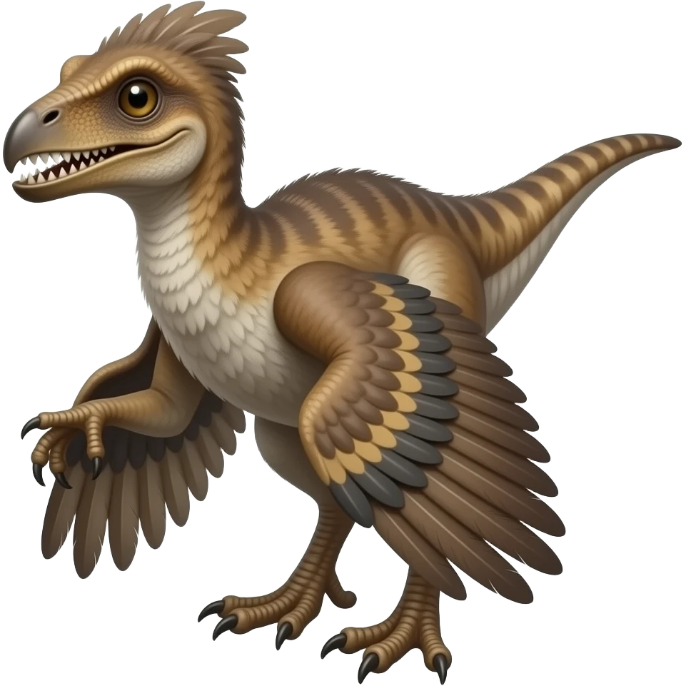 Archaeopteryx was a small, bird-like dinosaur from the Late Jurassic period (about 150 million years ago) that serves as a crucial link between dinosaurs and modern birds, possessing both reptilian features like teeth, a bony tail, and clawed fingers, and avian traits such as feathers and wings. emoji