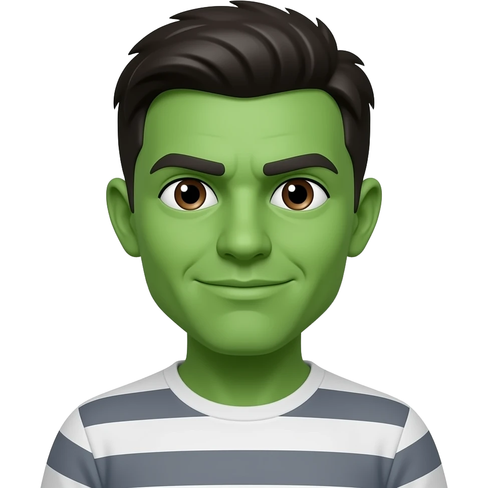 Green skin Avatar man emoji