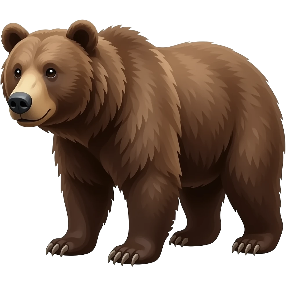 Rough Grizzly Bear emoji