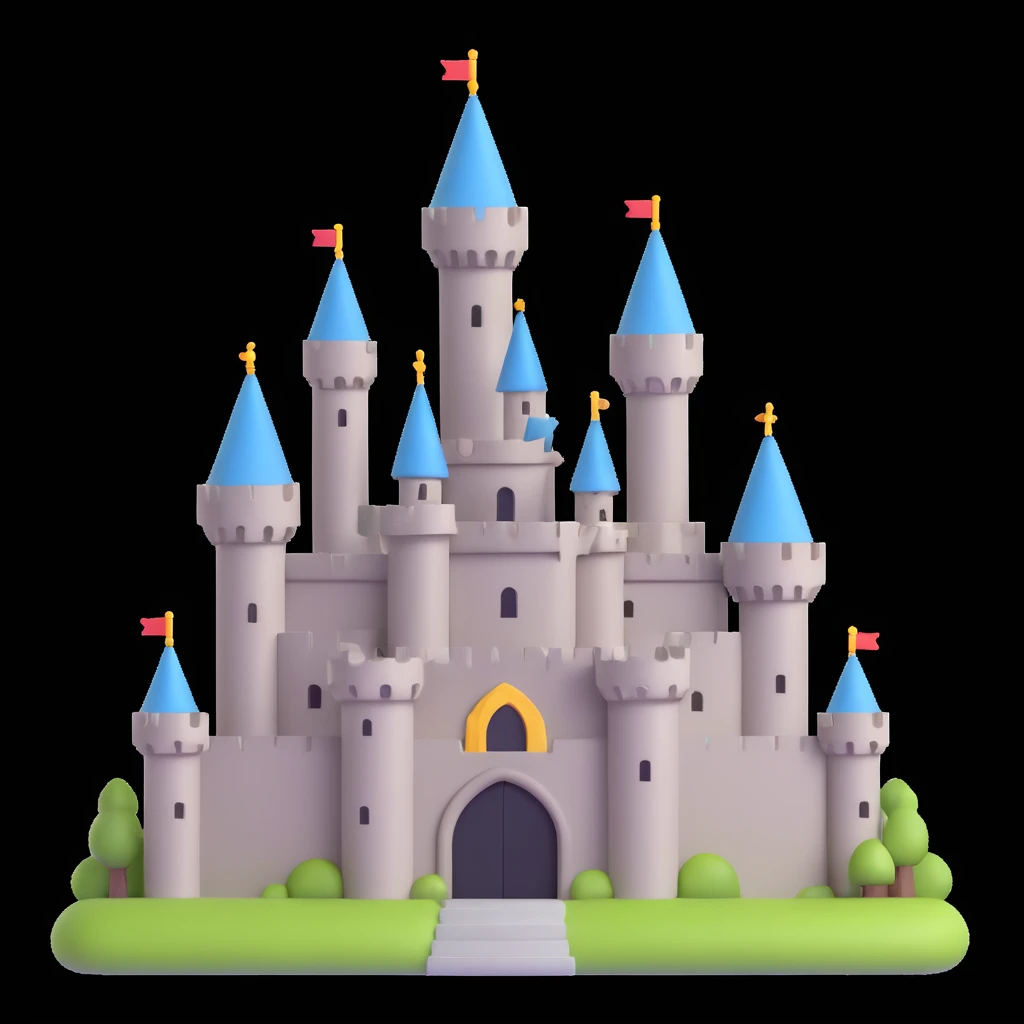 king and queen, castle background emoji