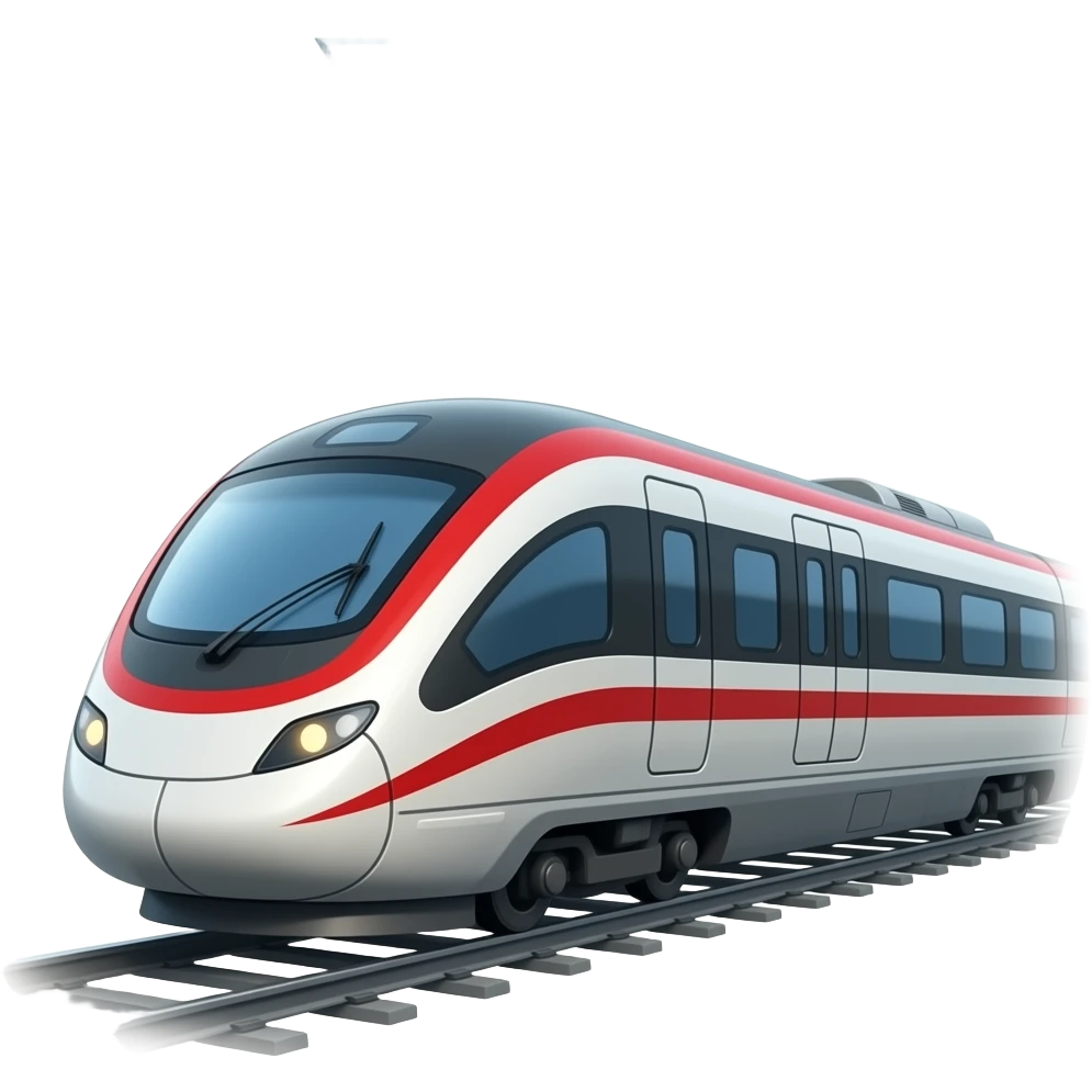 write "HYPE" above an image of a high speed train emoji
