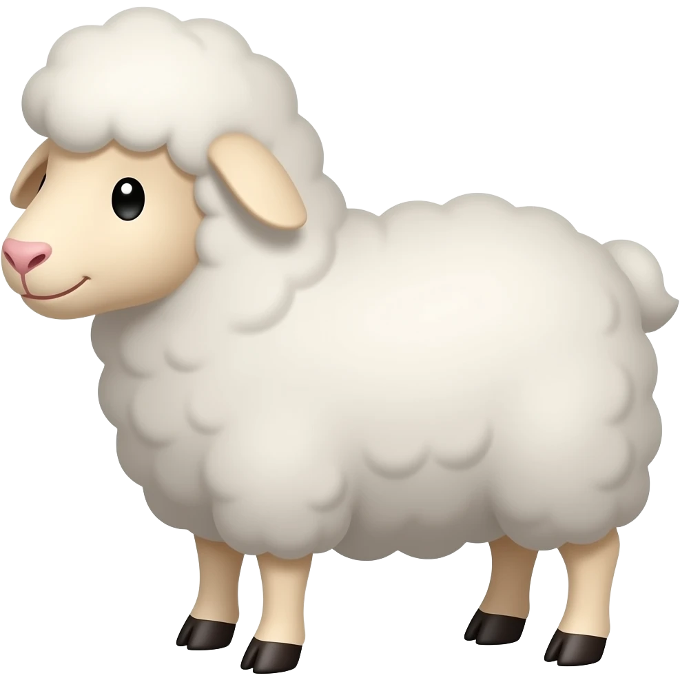 Cartoon lambs emoji