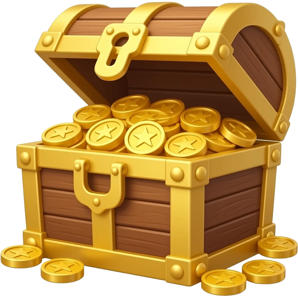 create a tresure schest in the noto color  font sityle emoji