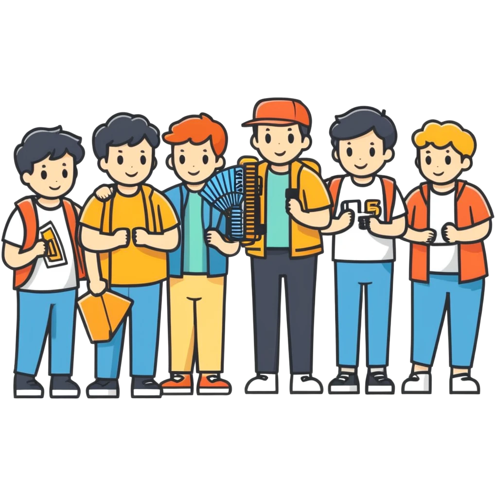 a group of people who are fans of someone named Ben emoji