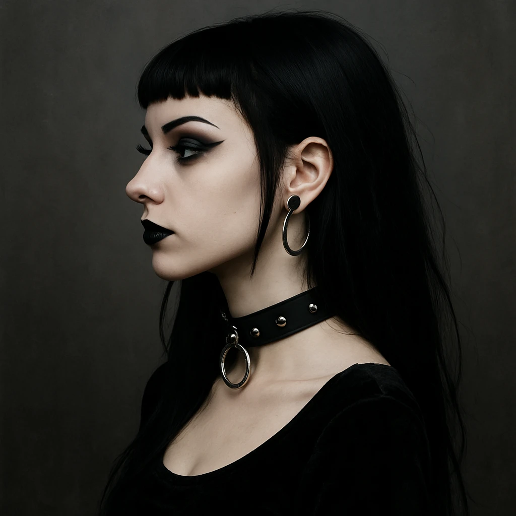 goth  profile girl emoji