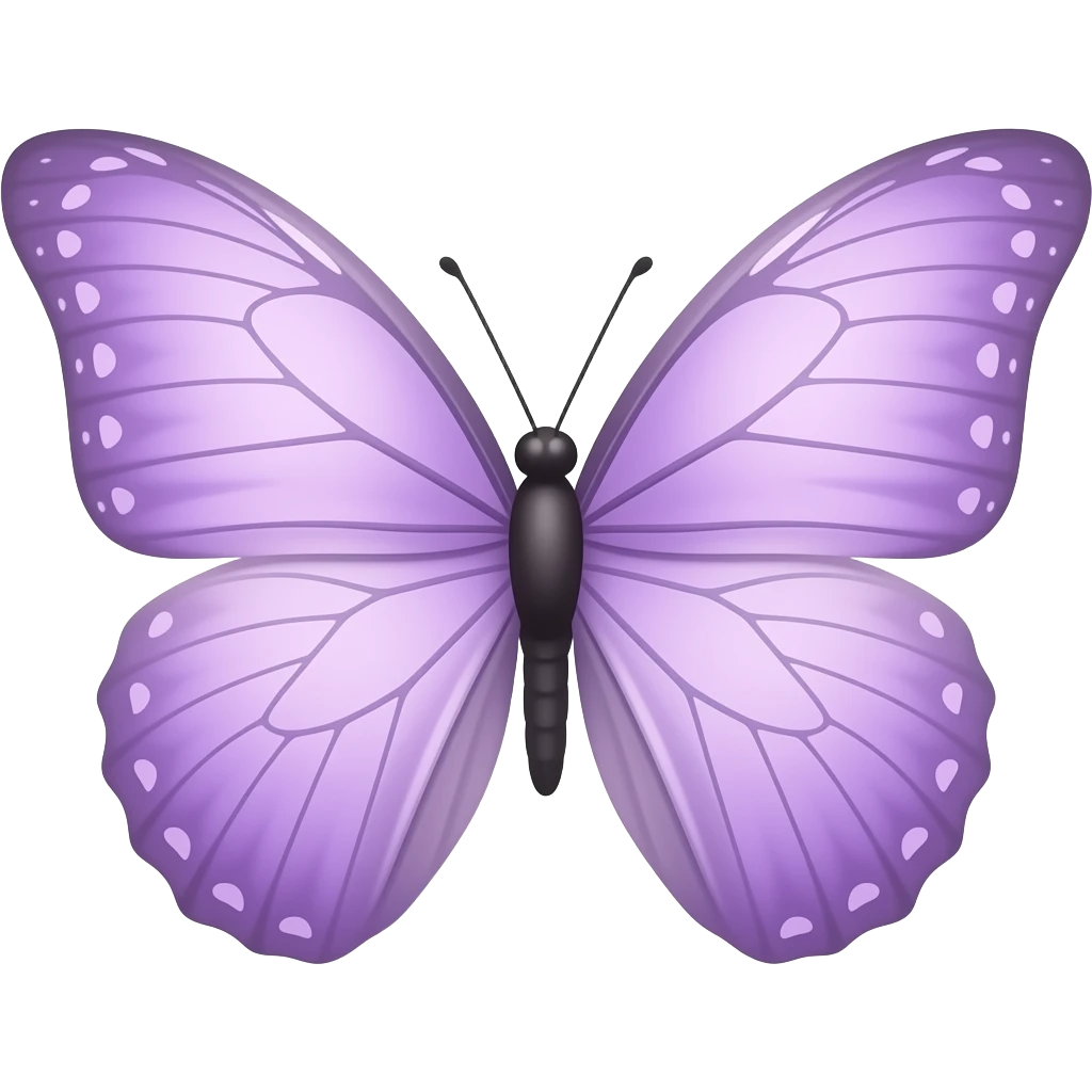 Mariposa lila pastel emoji
