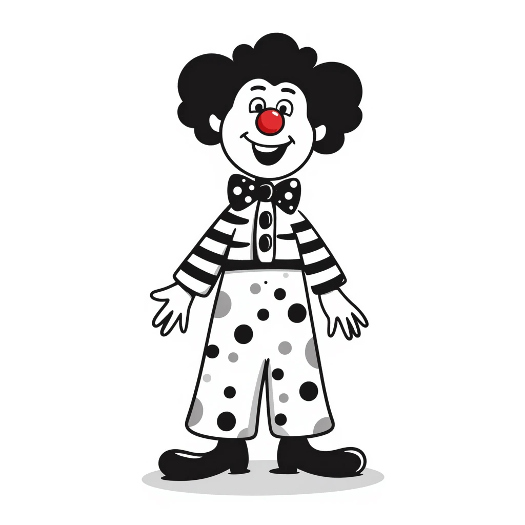 bright clown with red nose emoji