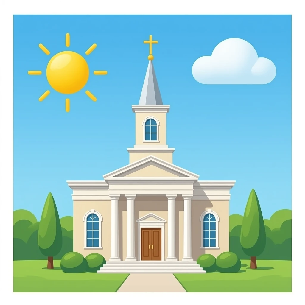 lds temple with no cross emoji