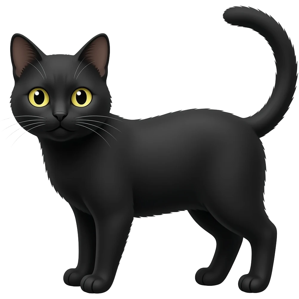 Black cat emoji