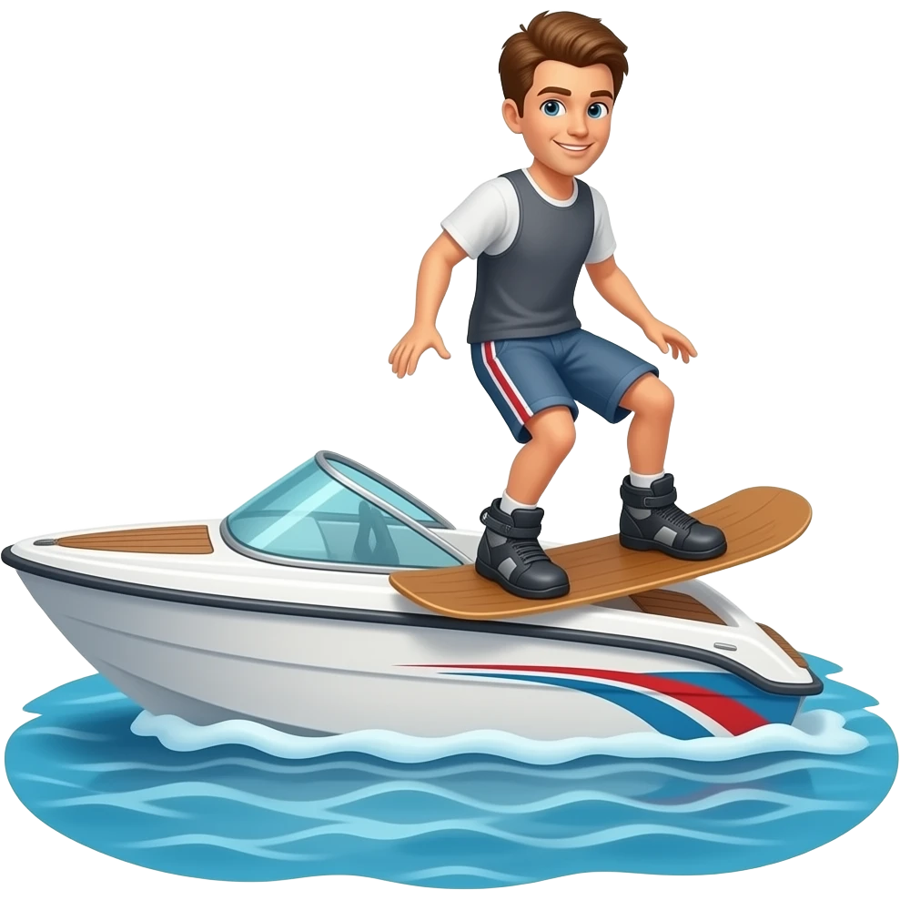 Wakeboard Boat emoji