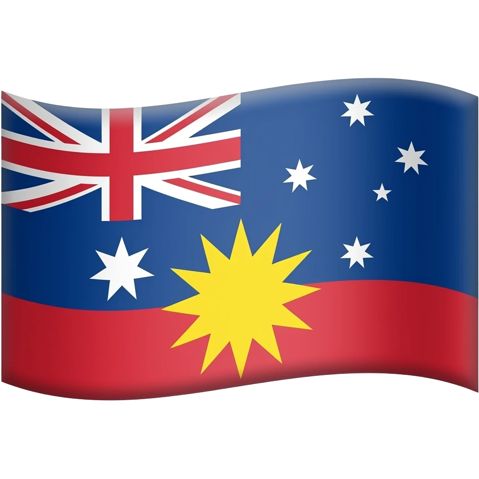 Make a Aboriginal Australian flag emoji. emoji