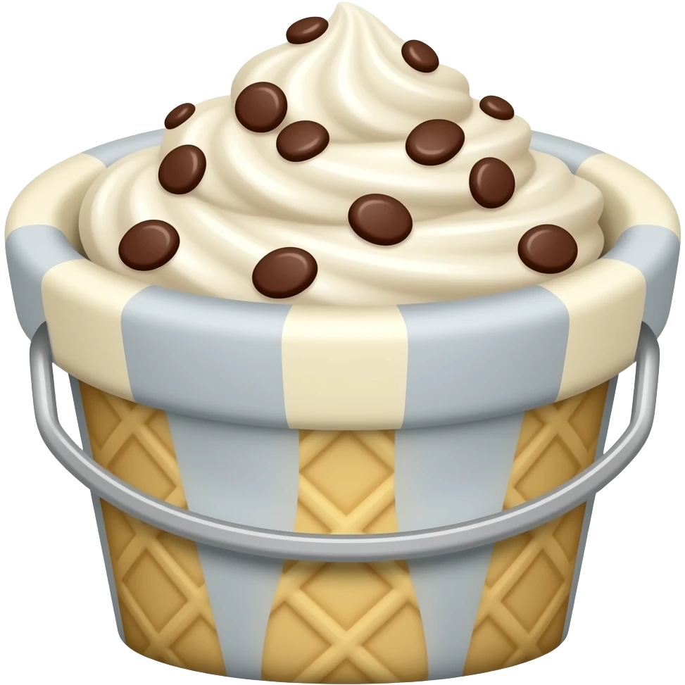 Cookies and cream bucket emoji